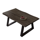 The Attic Live Edge Solid Wood Coffee Table Walnut